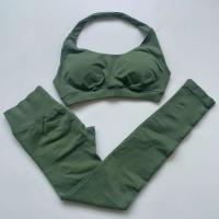 Conjunto de Yoga Sin Costuras Top con Sujetador Camisola Traje Deportivo de Cintura Alta - details 17