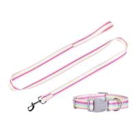 Cuerda tracción perros grandes, medianos y pequeños, Collar correa de nailon tejida, accesorios para mascotas, arcoíris, nuevo - details 15