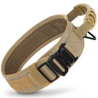 nailon duradero perros, collares tácticos militares de entrenamiento mascotas, Collar reflectante con mango fuerte para perros - details 9