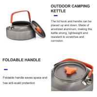 Ollas de Camping de 1,1 y 1,5 Litros Cafeteras al Aire Libre Juegos de Picnic - details 1