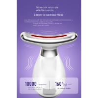 Masajeador facial eléctrico, 7 modos Masajeador facial antiarrugas con una temperatura de 45 ° C para antienvejecimiento, liftin - details 6