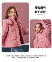 Abrigo de invierno cálido y grueso para niñas, chaqueta con capucha, estampado completo, prendas de vestir exteriores para niños, Parkas acolchadas de algodón para adolescentes - details 2