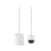 Cepillo de inodoro, simple, sin perforaciones, base de mango largo de plástico engrosado con, cepillo de inodoro, suministros de baño - details 0