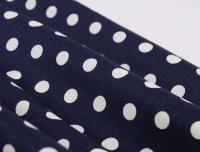 Vestido de Verano Vintage Hepburn Polka Dot de Contraste Cuello Cuadrado de los 50 Cintura Alta - details 17