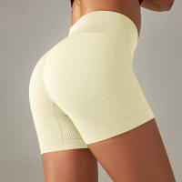 Nessaj-pantalones cortos de Yoga sin costuras para mujer, Shorts deportivos de cintura alta, trajes de entrenamiento para Athleisure, Fitness, levantamiento de cadera, ropa de gimnasio - details 22