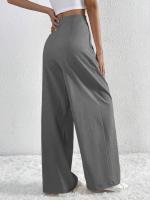Pantalones de Oficina para Mujer de Cintura Alta y Pierna Ancha Cómoda y Elegante Estilo Clásico de Algodón Ajuste Suelto, No Ajusta, Moda de los 90s - details 20