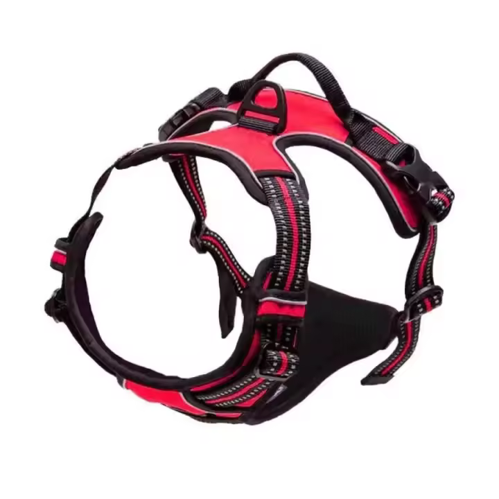 Arnés de collares para perros, chalecos grandes, correa, tienda de mascotas, todo para perros, accesorios de cuero para cachorros, conjunto mediano y pequeño - 1