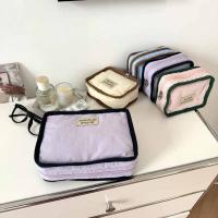 Bolsa de cosméticos portátil de Color contrastante, billetera con cremallera, monedero de Color sólido, bolsa de almacenamiento de pañuelos sanitarios suave y ligera - details 28