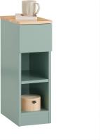 Auxiliares para Salón Mesilla de Noche Estrecha para Dormitorio con 1 Cajón y 1 Compartimento Abierto Blanco y Madera 20 x 35 x 60 cm FBT111-WNx2 ES - details 28