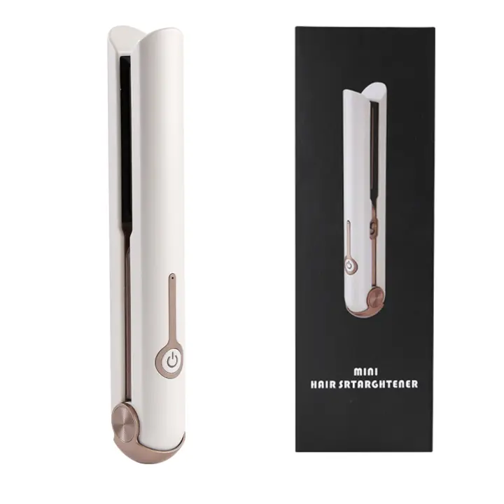 Plancha de pelo inalámbrica portátil para mujer, alisador de pelo recargable con revestimiento de cerámica - 1