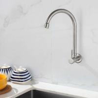 Grifo de Acero Inoxidable 304 Montado en la Pared Rotación Fría en la Cocina Grifo de Baño - details 4