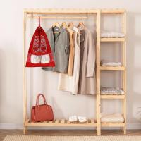 Bolsa de almacenaje transparente con cierre de cordón, zapatero Almacenaje de zapatos Artículos de viaje para el hogar (Pack de 8) - details 1