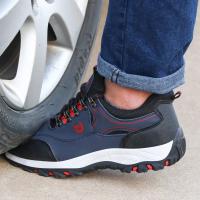 Botas con punta de acero, zapatos de trabajo protectores a prueba de golpes para hombres, zapatillas de seguridad - details 1