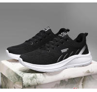 NOVEDAD DE VERANO 2024, zapatos Flyknit de estilo de pareja ligeros y transpirables deportivos negros puros para hombre - details 13