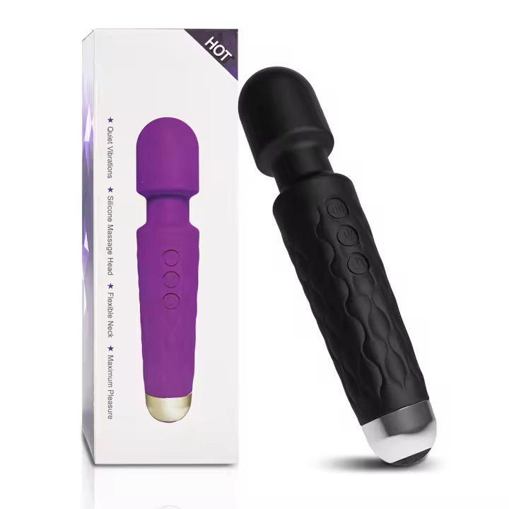 Vibrador AV de  OOEEY 20 Modos Vibración Potente Estimulador de Clítoris G-spot Masajeador de Masturbación Femenina Juguete Sexual para Parejas Adultas - 1