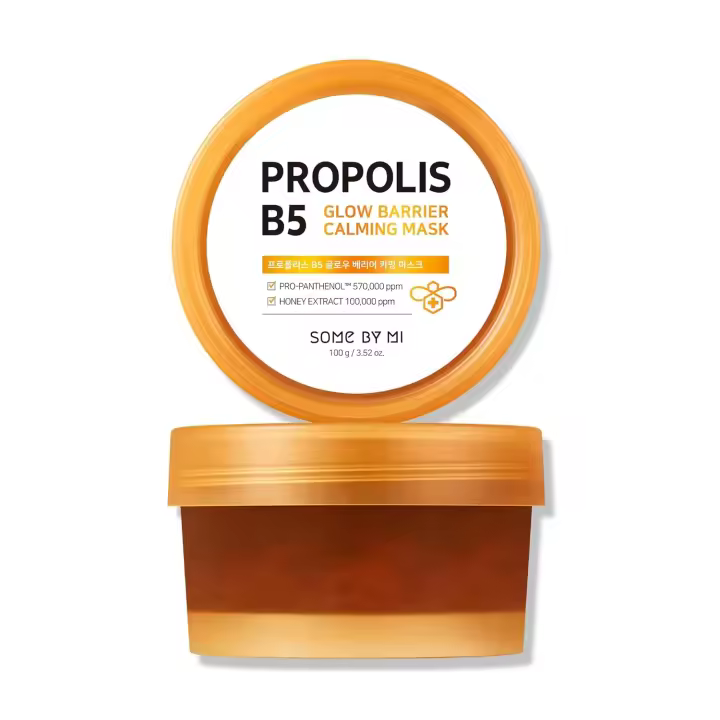 SOME BY MI Mascarilla de propóleo B5 3.52Oz, 100g Hecha de extractos de miel de pantenol para un efecto calmante sensible y fortalecer la barrera - 1