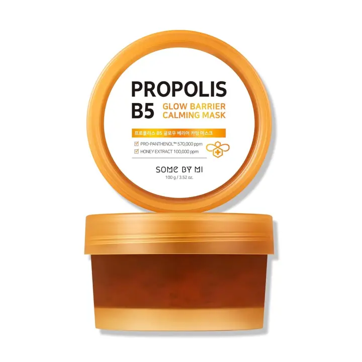 SOME BY MI Mascarilla de propóleo B5 3.52Oz, 100g Hecha de extractos de miel de pantenol para un efecto calmante sensible y fortalecer la barrera - 1