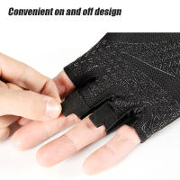 Guantes de Ciclismo de medio dedo acolchados, ligeros, transpirables, antideslizantes, amortiguadores, 1 par - details 7