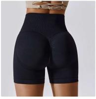 Deportes sin costuras para ciclismo jogging Fiess cintura alta Push Up pantalones cortos de gimnasio Leggings mujeres ropa de Yoga - details 6