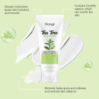 El limpiador exfoliante de árbol de té limpia las manchas de grasa facial, hidrata y suaviza la piel sin apretar, cuidado suave. - details 3
