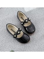 Zapatos planos florales de cuero para niñas, zapatos de vestir de alta calidad, suaves, de princesa, con flores, para fiesta de boda, 26-36 - details 4