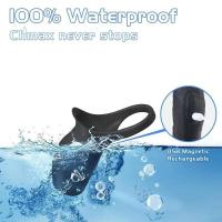 Juguetes sexuales para adultos con funda vibratoria SEXY de empaque privado para hombres, anillo vibrador, estimulación del punto G, juguete sexual para parejas masculinas - details 6