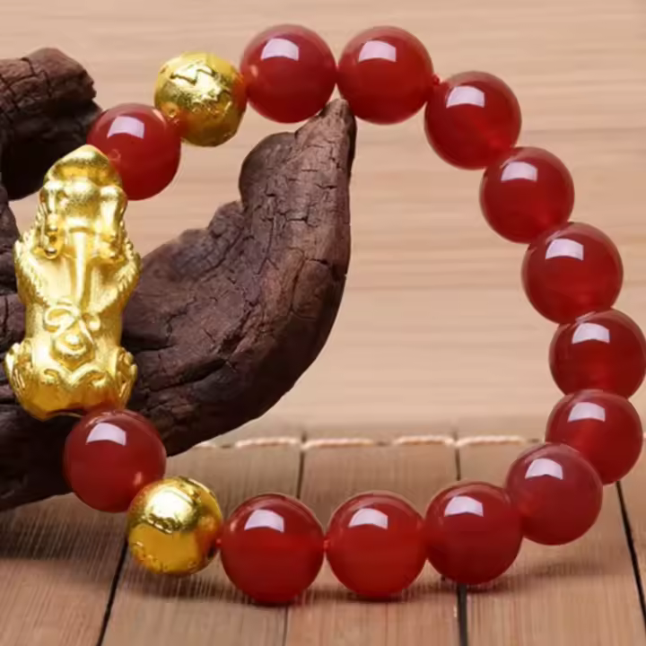 Pulsera de obsidiana Feng Shui para hombre y mujer, cuentas naturales reales, piedra negra, cobre puro, Buda Pixiu, amuleto de buena suerte, joyería - 1