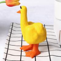 Nuevo bonito pato de resina creativo, artesanía, pato de dedo medio, decoración de escritorio, adorno para el hogar, 14,5 cm - details 8