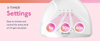 SUNUV SUNone-Lámpara de manicura profesional, secador para Gel UV LED, Sensor infrarrojo hine, 48W - details 4