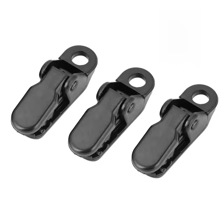 Kit de abrazadera para toldo de acampada, pinzas para lona, perchas a presión, herramienta de ajuste, 10 piezas - 1