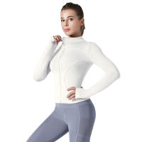 Women sport running slim fit long sleeve yoga outdoor jacket - details 8