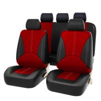 Funda Universal de cuero PU para vehículo, cojín Protector de asiento de 5 plazas para la mayoría de coches, camiones, SUV, cuatro estaciones - details 17