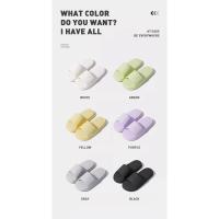 Zapatillas de casa de Color sólido para hombre y mujer, chanclas de baño antideslizantes de EVA, sandalias ligeras concisas, zapatos para parejas, verano - details 8