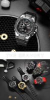 Reloj Deportivo para Hombres SMAEL Modelo SL-8071 con Doble Pantalla Movimiento de Cuarzo Resistente al Agua 50M Material TPU+Plástico Correa de 250mm - details 14