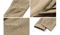 MAGCOMSEN hombres soft shell pantalones de lana caliente pantalones tácticos con bolsillos con cremallera - details 11