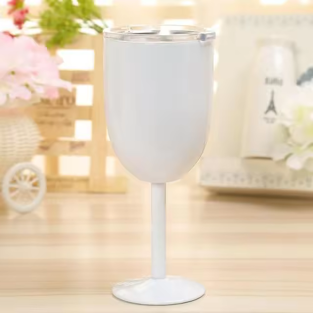 Copas de vino de vidrio, copas de vino de acero inoxidable - 1