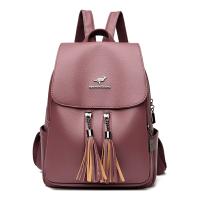 Mochila antirrobo de cuero suave de alta calidad para mujer, bolso de hombro informal, bolso escolar de gran capacidad, a la mod - details 13