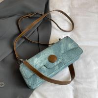 Bolso de hombro de color contrastante para axila, personalizado, sencillo, con textura informal, novedad de 2024 - details 27