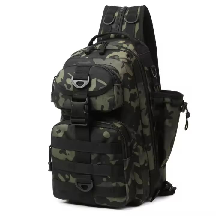Mochila táctica militar Molle para hombre, bolso multifuncional para acampar, escalar, senderismo, un solo hombro - 1