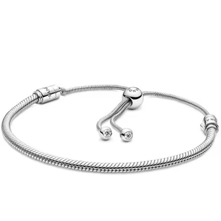 Pulsera de cadena de serpiente Moment, con cierre de cremallera y cierre deslizante ajustable, ajustable. - 1