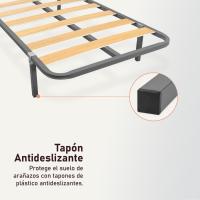 Estructura de Planchas de Acero 30x30mm con Patas Tubo de Acero Pintura Epoxy Gris Marco de Cama - details 20