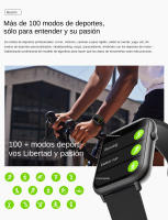 Reloj inteligente con Bluetooth para hombre y mujer, dispositivo con asistente de voz, notificación de Whatsapp, música, control remoto, para Android e IOS - details 4