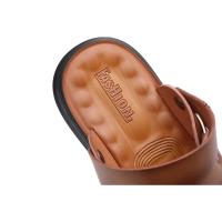 Sandalias de verano para hombre, cómodas sandalias de cuero con plataforma para exteriores, suela suave antideslizante, zapatos informales de trekking para verano, zapatos de playa para niño - details 30