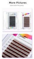Yelix New 2D Volume Lashes Dark Brown Ultra-thin Y Lash Extension Lightweight Premade Fans Eyelash Extensions Single Tip 2D Y - details 12