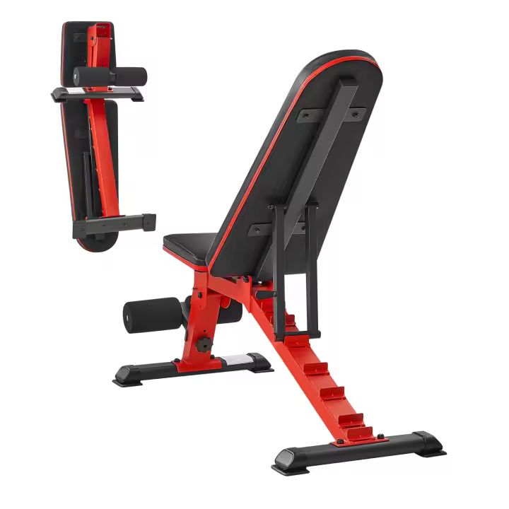 Banco de pesas SucceBuy: banco resistente de 1200 libras para entrenamientos de cuerpo completo. Banco de abdominales ajustable con plegado rápido y ajuste rápido, ideal para entrenamiento de fuerza en casa. - 1