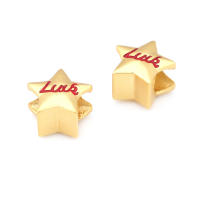 Pulseras de Brass Dorado Mate 4PCS Grande Agujero Abalorios para Hacer Joyas DIY - details 71