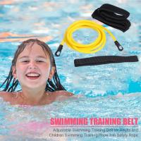 Cinturón Entrenador de Natación, Banda de Resistencia Elástica de Caucho Seguro para Adultos y Niños, 4M, Accesorios de Piscina - details 6