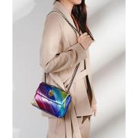 Moda Nuevo Arco Iris Color Empalme Bolsa Pájaro Cabeza Cadena Hombro Crossbody Señoras Bolsa - details 11
