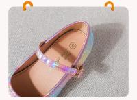 Zapatos de cuero de tacón alto de princesa para niñas, zapatos de boda de primavera y otoño, lentejuelas brillantes, zapatos individuales de baile para niños, moda - details 11