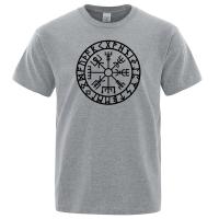 Camiseta de Vikingos Odin Guerrero Legendario para Hombre, Top de Algodón Puro, Manga Corta, Cuello Redondo, Verano, Novedad - details 17